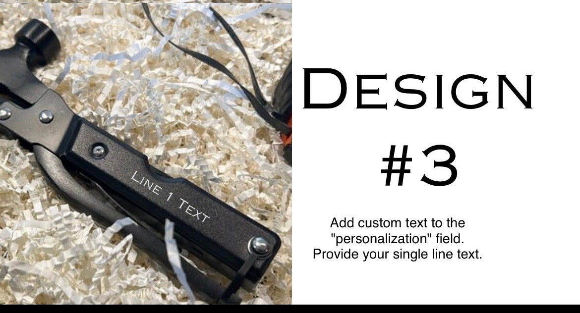 Hammer Multi-Tool with Hatchet, Personalized and Engraved
