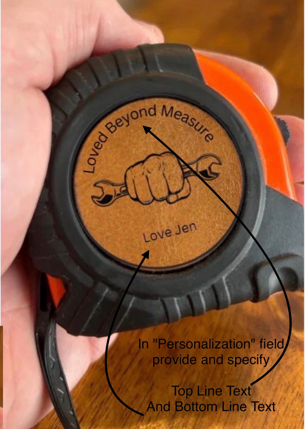Tape Measure Gift, Personalized and Engraved (16 Foot)