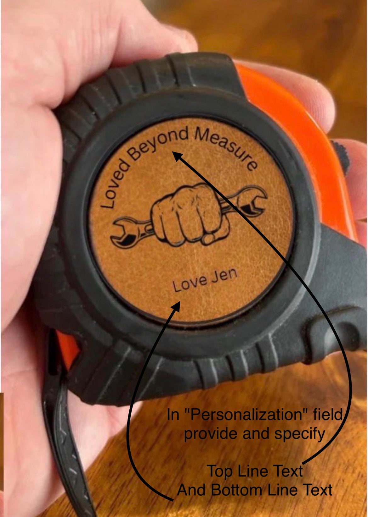 Tape Measure Gift, Personalized and Engraved (16 Foot)