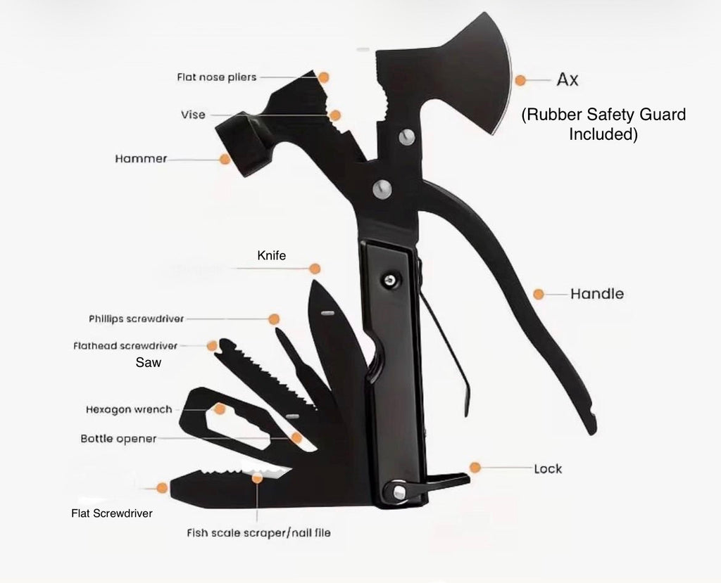 Hammer Multi-Tool with Hatchet, Personalized and Engraved