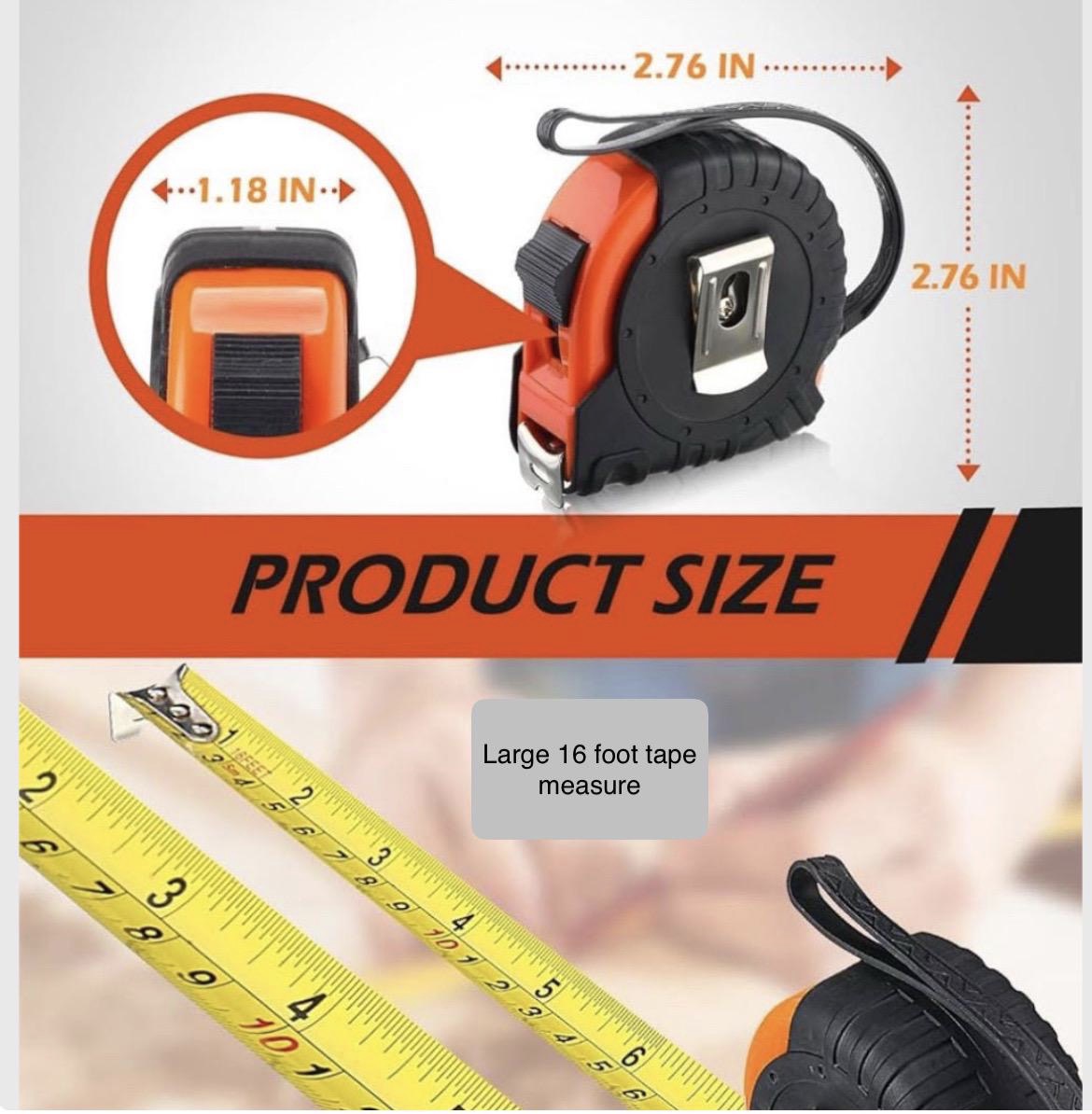 Tape Measure Gift, Personalized and Engraved (16 Foot)