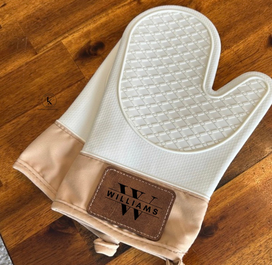 Oven Mitt Glove, Engraved and Personalized