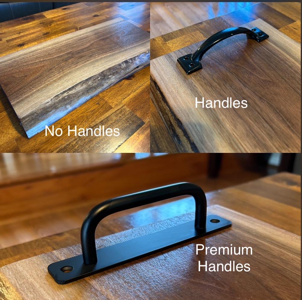 Handmade Table Centerpiece, Solid Walnut Live Edge