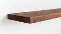 Solid Wood Shelf, Flat Edge Walnut, handcrafted, rustic, wall mounted