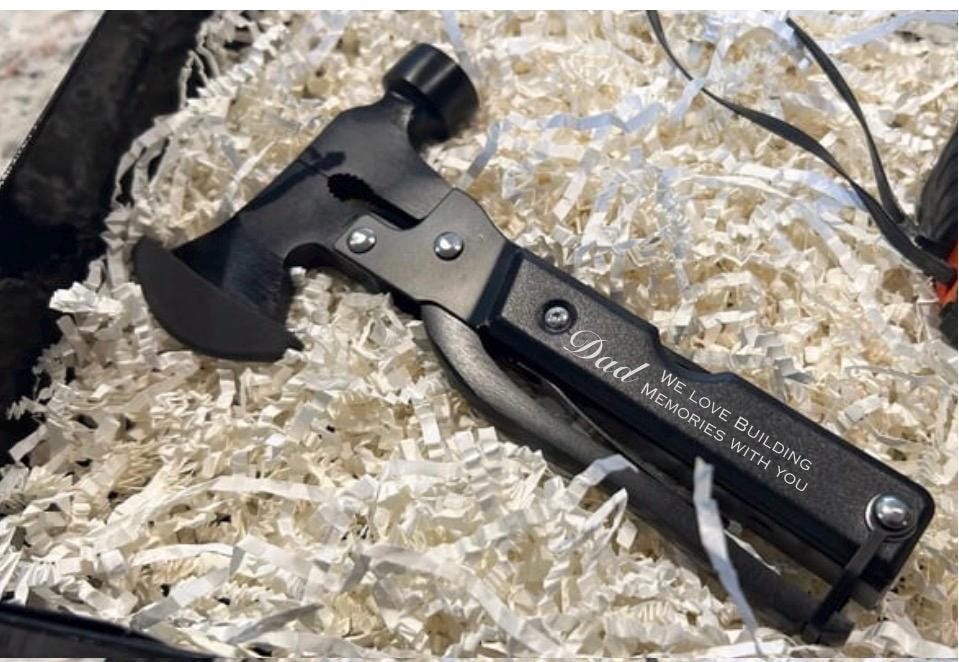 Hammer Multi-Tool with Hatchet, Personalized and Engraved